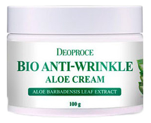 Deoproce Крем для лица с экстрактом алоэ вера Bio Anti-Wrinkle Aloe Cream 100г