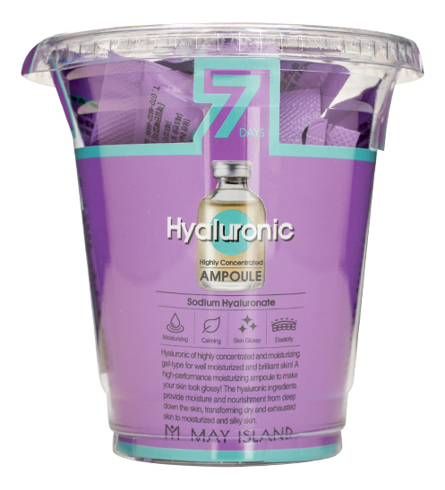 

Сыворотка для лица увлажняющая 7 Days Highly Concentrated Hyaluronic Ampoule 12*3мл
