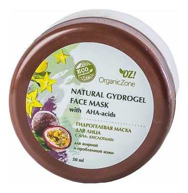 Гидрогелевая маска для жирной и проблемной кожи лица Natural Gydrogel Face Mask 50мл