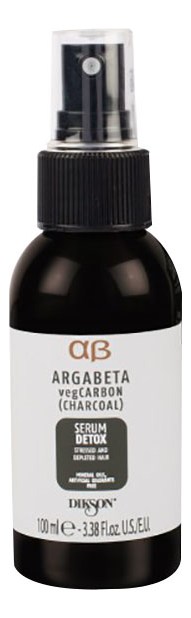 Сыворотка для волос Argabeta Veg Carbon Serum Detox 100мл маска для волос argabeta veg carbon mask detox маска 250мл