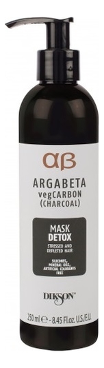 

Маска для волос Argabeta Veg Carbon Mask Detox: Маска 250мл, Маска для волос Argabeta Veg Carbon Mask Detox