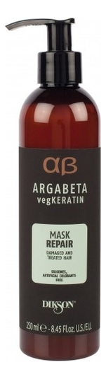 

Маска для волос Argabeta Veg Keratin Mask Repair: Маска 250мл, Маска для волос Argabeta Veg Keratin Mask Repair