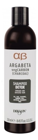 Шампунь для волос Argabeta Veg Carbon Shampoo Detox: Шампунь 250мл шампунь для волос argabeta veg keratin shampoo repair шампунь 250мл