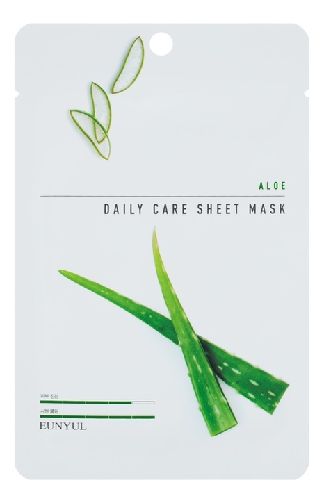 

Тканевая маска для лица с экстрактом алоэ Aloe Daily Care Sheet Mask 22г: Маска 3шт, Тканевая маска для лица с экстрактом алоэ Aloe Daily Care Sheet Mask 22г