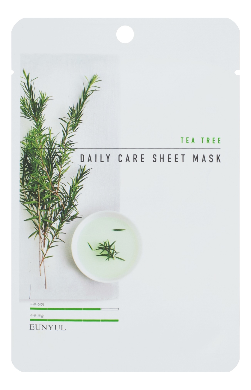 

Тканевая маска для лица с экстрактом чайного дерева Tea Tree Daily Care Sheet Mask 22г: Маска 3шт, Тканевая маска для лица с экстрактом чайного дерева Tea Tree Daily Care Sheet Mask 22г