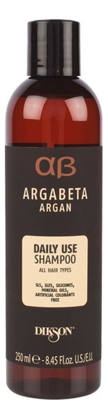 

Шампунь для ежедневного использования с аргановым маслом Argabeta Argan Daily Use Shampoo: Шампунь 250мл, Шампунь для ежедневного использования с аргановым маслом Argabeta Argan Daily Use Shampoo