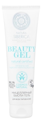 

Мицеллярный бьюти гель с гидролатом курильского чая Natural Certified Beauty Gel 140мл