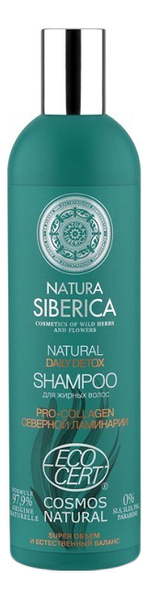 Шампунь для волос Natural Daily Detox Shampoo 400мл цена и фото