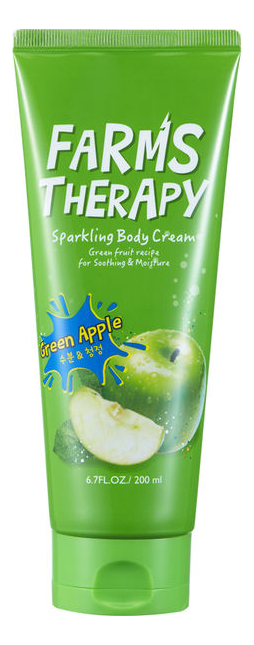 

Крем для тела с экстрактом яблока Farms Therapy Sparkling Body Cream Green Apple 200мл