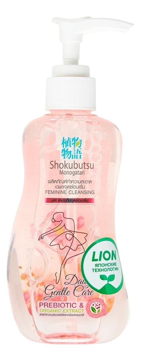 Гель-пена для интимной гигиены с экстрактом алоэ вера и периллой Shokubutsu Feminine Cleansing 150мл от Randewoo