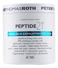 Peter Thomas Roth Отшелушивающие диски для лица с пептидами Peptide 21 Amino Acid Exfoliating Peel Pads 60шт