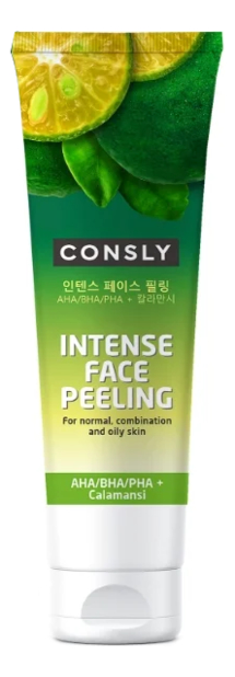 Пилинг для лица с AHA, BHA, PHA кислотами Intense Face Peeling With Calamansi 120мл