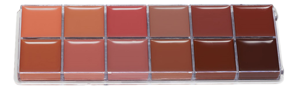 Палетка кремовых помад для губ Luxe Cream Lip Palette 12*4г: The Nudist от Randewoo