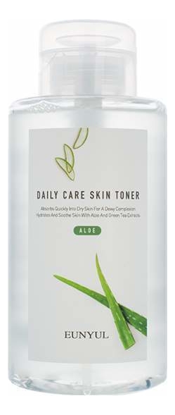 Купить Тонер для лица с экстрактом алоэ-вера Daily Care Aloe Skin Toner 500мл, EUNYUL