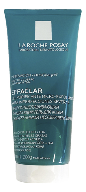 Микроотшелушиващий гель Effaclar Gel Purifiant Micro-Peeling: Гель 200мл микроотшелушиващий гель effaclar gel purifiant micro peeling гель 400мл