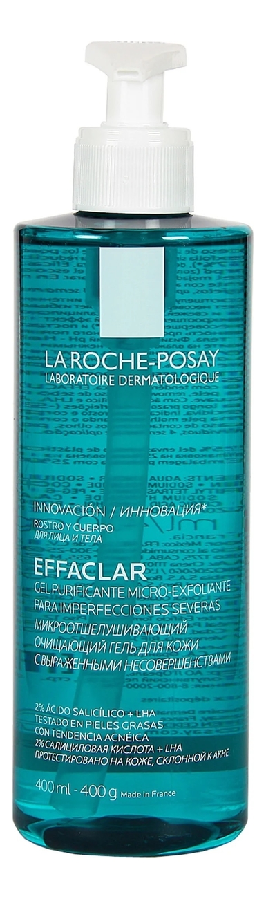 

Микроотшелушиващий гель Effaclar Gel Purifiant Micro-Peeling: Гель 400мл, Микроотшелушиващий гель Effaclar Gel Purifiant Micro-Peeling