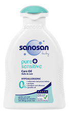 Sanosan Масло для ухода за чувствительной кожей Baby Pure + Sensitive Care Oil 200мл