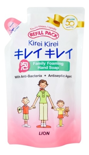 Мыло-пенка антибактериальная для рук Воздушное мыло Kirei Kirei: Мыло-пенка 200мл (запасной блок) от Randewoo