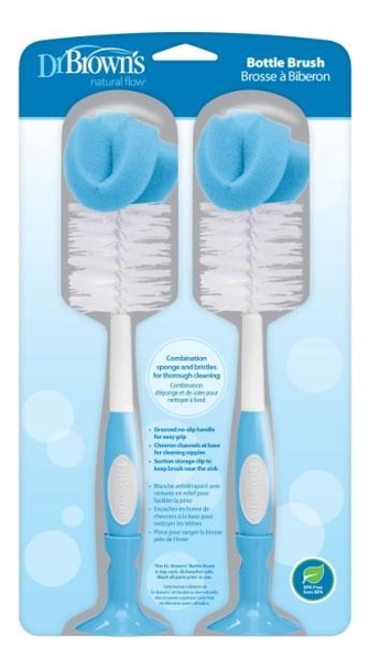 

Ершик для чистки бутылочки Natural Flow Bottle Brush 2шт (синий)