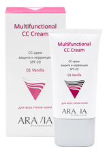 Aravia CC-крем защитный Multifunctional CC Cream SPF20 50мл