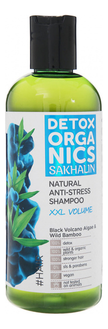

Шампунь для придания объема волосам Detox Organics Sakhalin 270мл