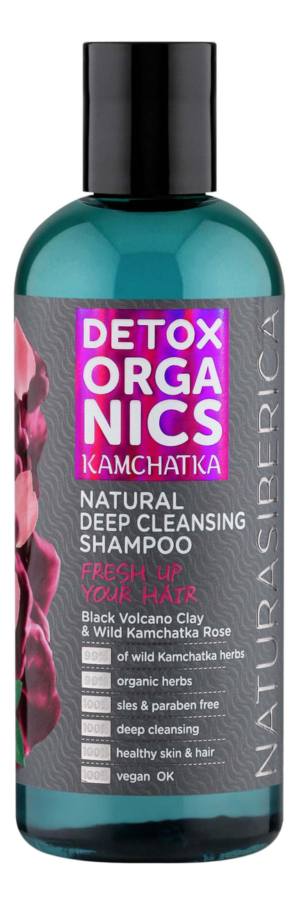 

Шампунь для глубокого очищения волос Detox Organics Kamchatka 270мл