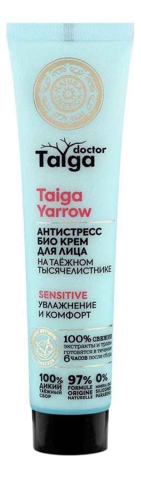 

Антистресс био крем для лица Увлажнение и комфорт Doctor Taiga Yarrow 40мл