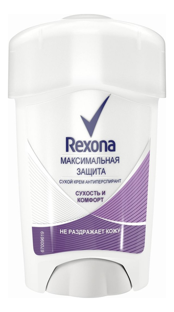 

Антиперспирант-стик сухость и комфорт Максимальная защита 45мл