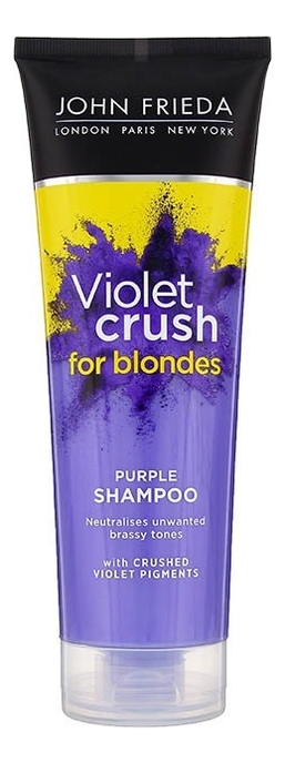 Шампунь с фиолетовым пигментом для поддержания оттенка светлых волос Violet Crush Purple Shampoo 250мл кондиционер с фиолетовым пигментом для поддержания оттенка светлых волос violet crush purple conditioner 250мл