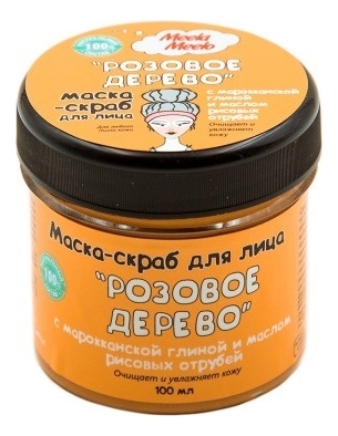 

Маска-скраб для лица Розовое дерево: Маска-скраб 100мл, Маска-скраб для лица Розовое дерево