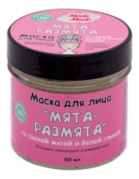 

Маска для лица Мята-размята: Маска 100мл, Маска для лица Мята-размята