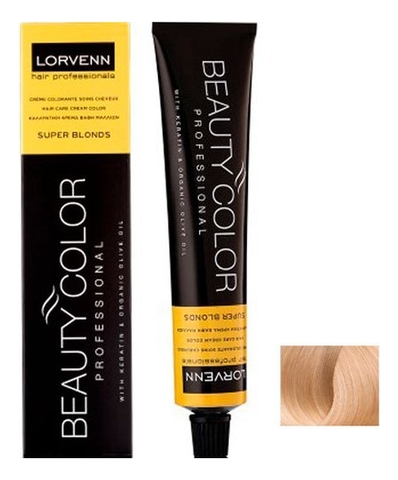 Купить Стойкая крем-краска для волос Beauty Color Professional Super Blonds 70мл: 1001 Super Blond Ash, Lorvenn