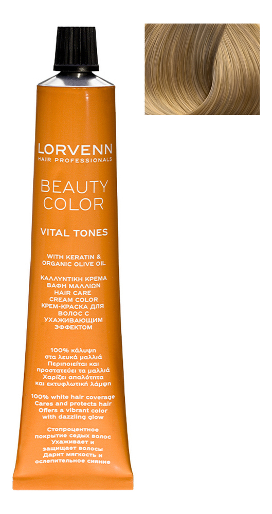 

Стойкая крем-краска для волос Beauty Color Professional 70мл: 10.31 Very Very Light Honey Blond, Стойкая крем-краска для волос Beauty Color Professional 70мл