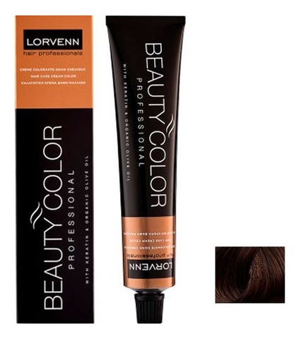 

Стойкая крем-краска для волос Beauty Color Professional 70мл: 5.37 Light Brown Gold Brown, Стойкая крем-краска для волос Beauty Color Professional 70мл