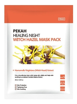 Восстанавливающая тканевая маска с экстрактом галактомисиса Healing Night Witch Hazel Mask Pack 25мл
