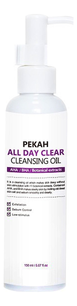 Гидрофильное масло c кислотами AHA BHA и растительными экстрактами All Day Clear Cleansing Oil 150мл