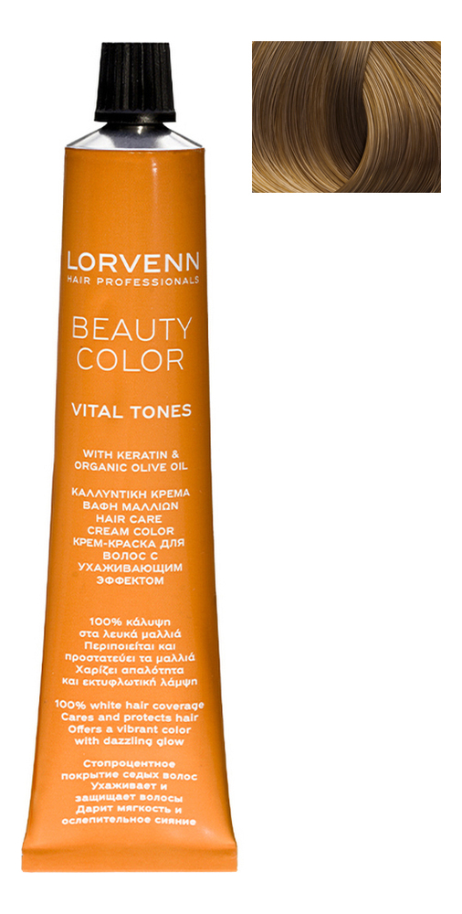 

Стойкая крем-краска для волос Beauty Color Professional 70мл: 8.3 Light Gold Blond, Стойкая крем-краска для волос Beauty Color Professional 70мл