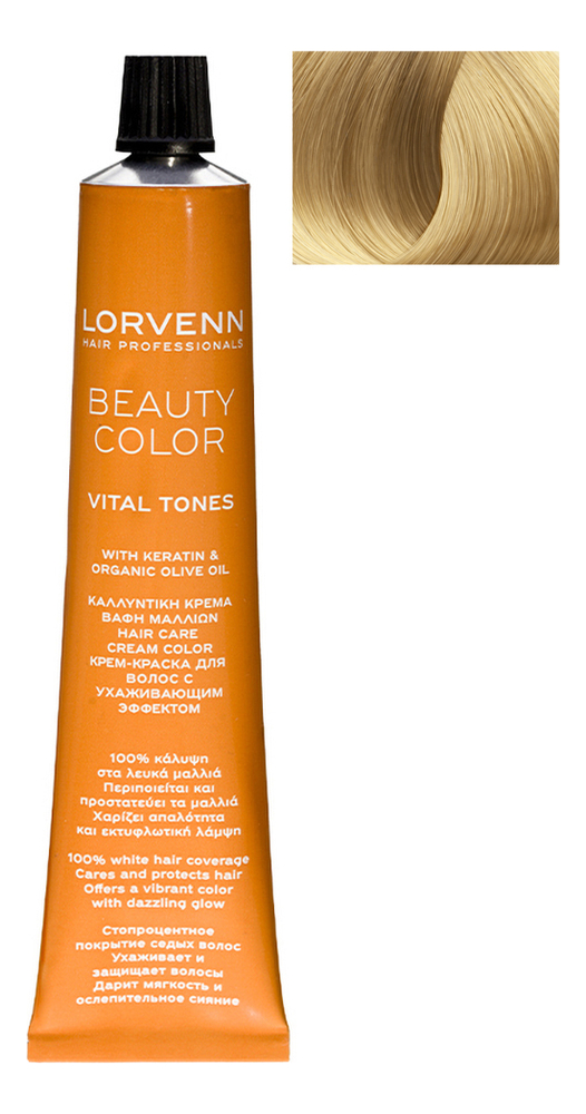 

Стойкая крем-краска для волос Beauty Color Professional 70мл: 904 Ultra Blond Copper, Стойкая крем-краска для волос Beauty Color Professional 70мл