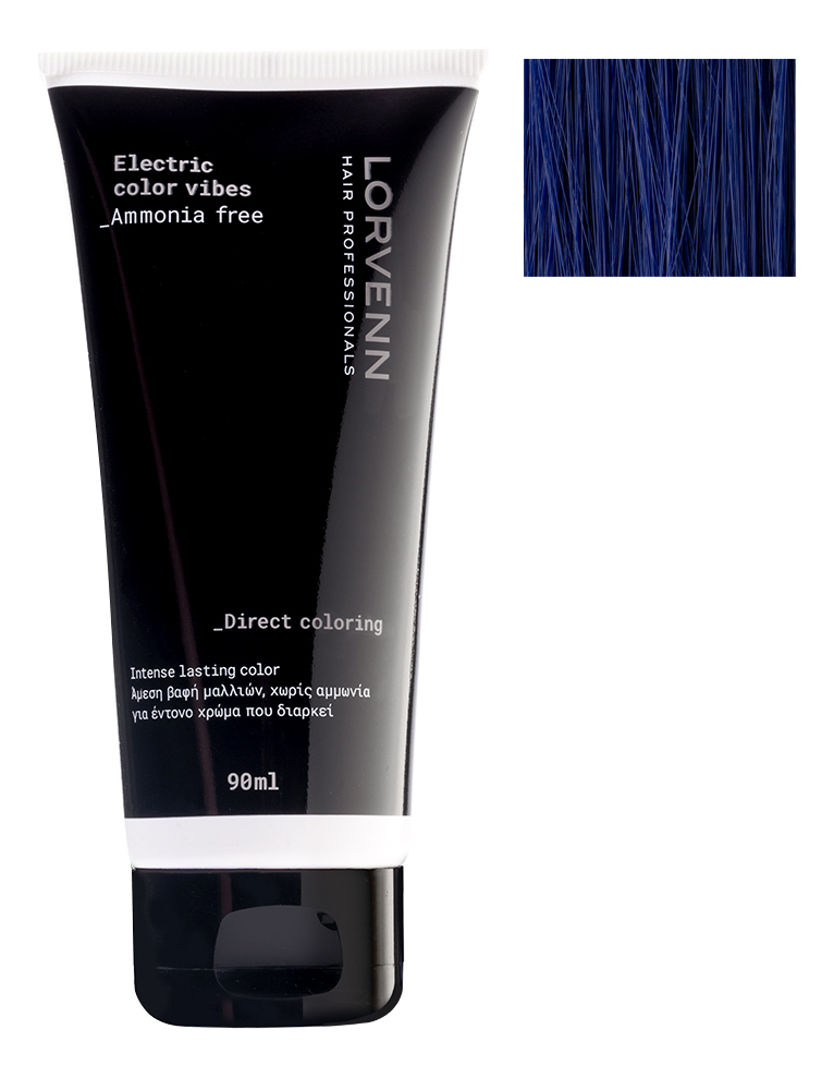 

Безаммиачная краска для волос Electric Color Vibes 90мл: 2 Blue Earth, Безаммиачная краска для волос Electric Color Vibes 90мл