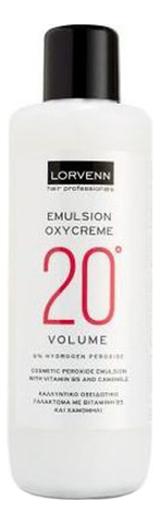 Купить Окислительная эмульсия Emulsion Oxycreme 20 Volume 6%: Эмульсия 1000мл, Lorvenn