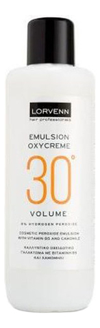 Купить Окислительная эмульсия Emulsion Oxycreme 30 Volume 9%: Эмульсия 1000мл, Lorvenn
