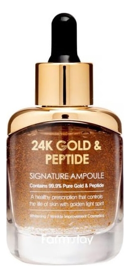 Сыворотка для лица с золотом и пептидами 24K Gold & Peptide Signature Ampoule 35мл