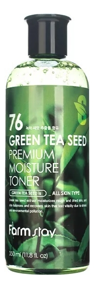 Купить Тонер для лица с экстрактом зеленого чая Green Tea Seed Premium Moisture Toner 350мл, Farm Stay