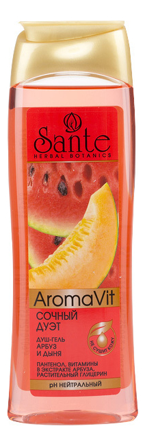 

Гель для душа Сочный дуэт Aroma Vit 250мл (арбуз и дыня)