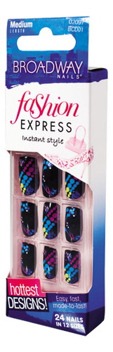 

Накладные ногти Broadway Fashion Express Nails BCD01 24шт (без клея, средняя длина)