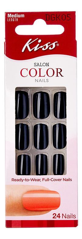 

Накладные ногти Горький шоколад Salon Color Nails DGK05RF 24шт (без клея, короткая длина)