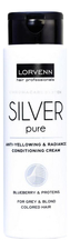 Lorvenn Нейтрализующий крем-кондиционер для седых, блондинистых, окрашенных или осветленных волос Chromacare System Silver Pure Anty-Yellowing & Radiance