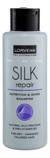 Реструктурирующий шампунь для волос с протеинами шелка Chromacare System Silk Repair