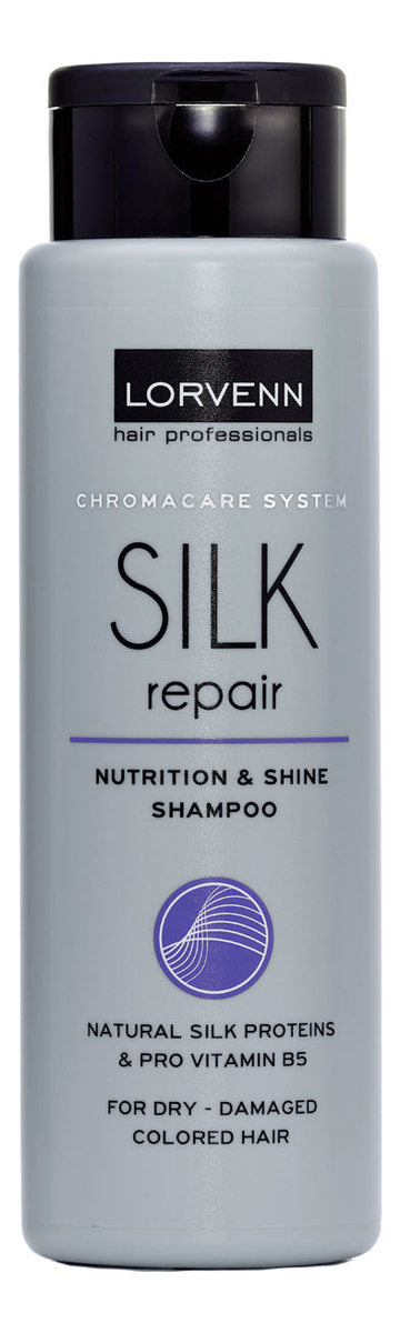 цена Реструктурирующий шампунь для волос с протеинами шелка Chromacare System Silk Repair: Шампунь 300мл