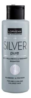 Нейтрализующий шампунь для седых, блондинистых, окрашенных или осветленных волос Chromacare System Silver Pure Anty-Yellowing & Radiance Shampoo